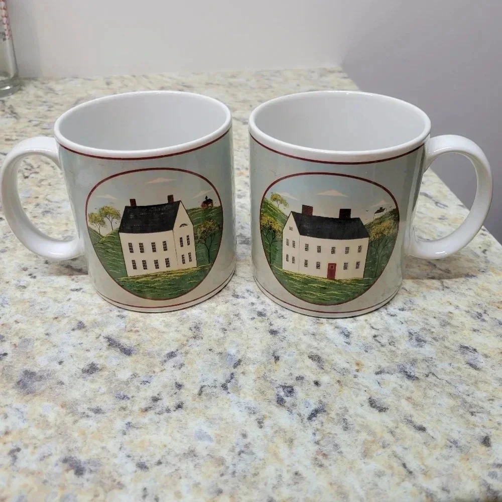 2 Sakura Brandon House Country Life Decorative Coffee Mugs-Warren Kimble - Picture 9 of 11